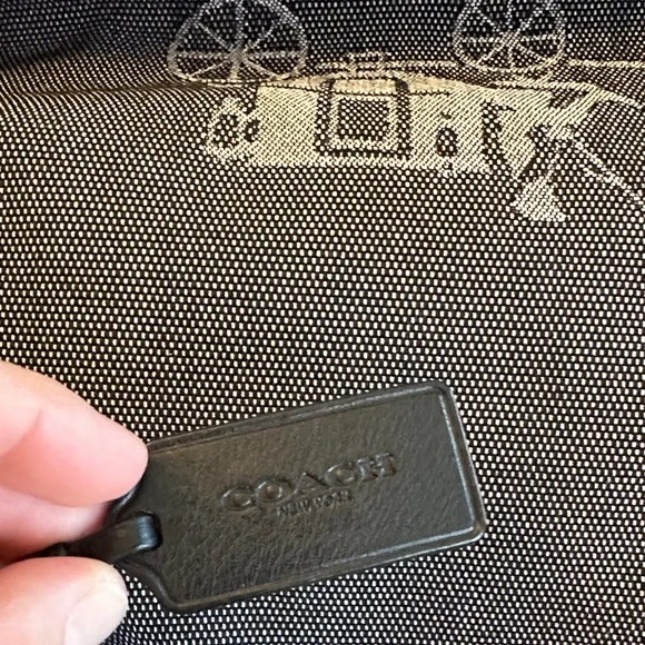 Vintage Coach Edie Horse and Carriage Bag black and blue - Picture 8 of 8